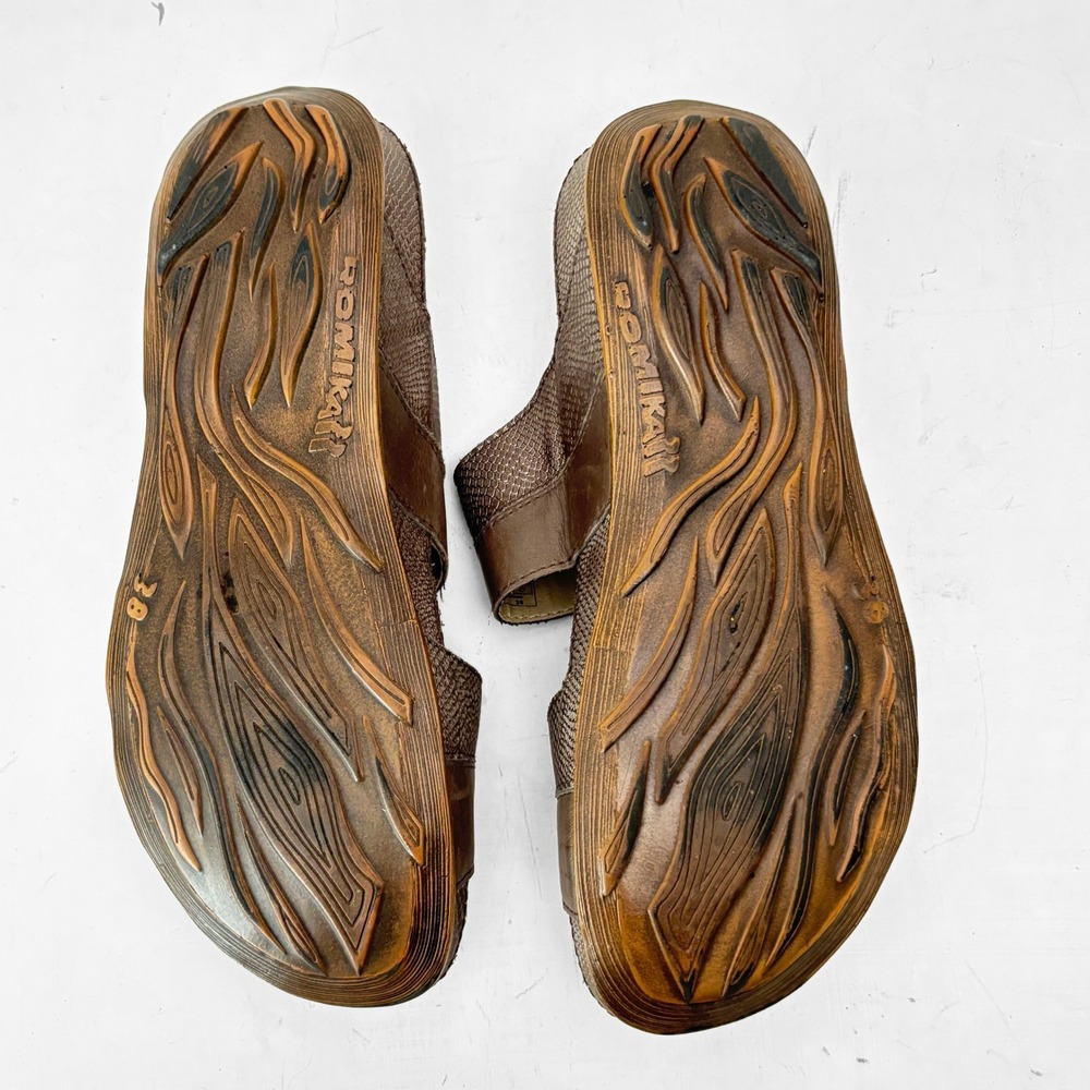 Romika Fidschi 22 Womens Metallic Snake Embossed Leather Slide Sandals 38/7-7.5 - Picture 8 of 10